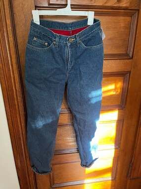 Vintage L.L.Bean Double L Relaxed Fit Fleece Lined Jeans Women's 10 Petite